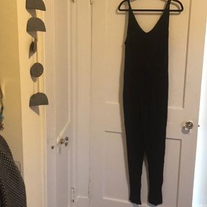 Black jersey jumpsuit